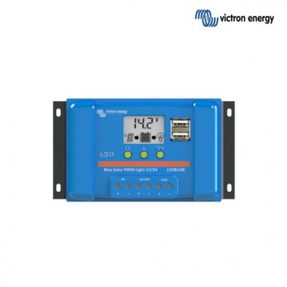Solarni regulator Victron BlueSolar PWM LCD 12/24V, 20A, USB izhod