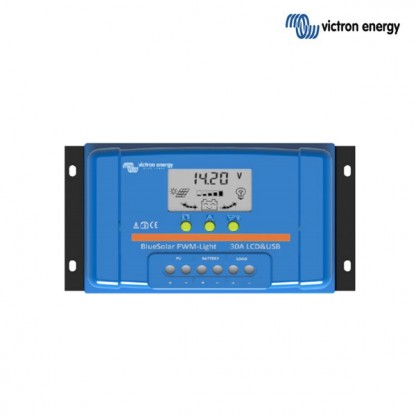 Solarni regulator Victron BlueSolar PWM LCD 12/24V, 30A, USB izhod